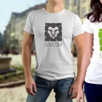 Друк на футболках "ЛЬВІВКОМ"